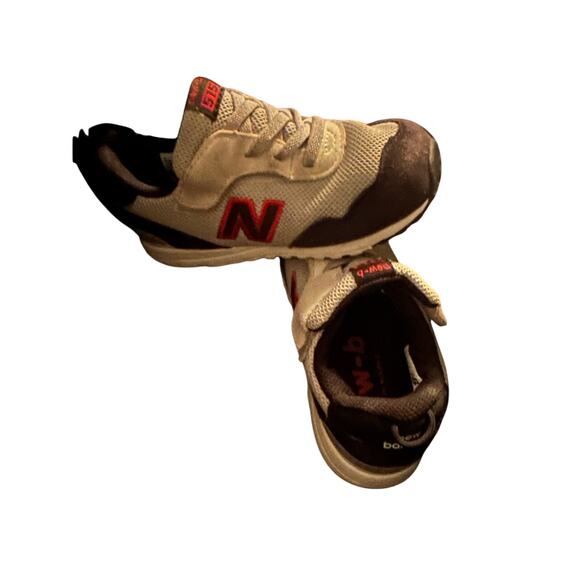 New Balance 515 Running Shoes Toddler Size 8 Gray Black Red Adjustable - Picture 2 of 10